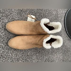 New beige ankle boots